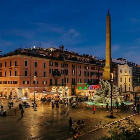 Piazza Navona Balcony Caden Apartman Róma